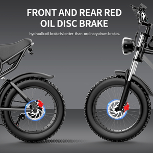 Sepeda Listrik Ridsta Q20 20 Inci 48V 20Ah, Ban Tebal, Sepeda Gunung Listrik, Sepeda Listrik untuk Dewasa, Tersedia di Gudang - Product Image 4