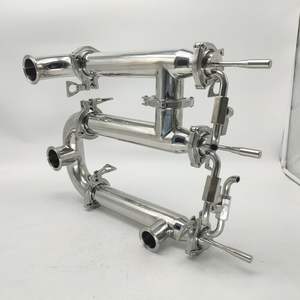 食品级不锈钢Ss304 316l过滤器管道筒式双工过滤膜过滤器 - Product Image 6