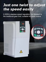 Variateur de fréquence monophasé haute efficacité 820-1,5 kW 380 V 50/60 Hz pour moteur 1,5 kW VFD