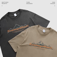 QUICKSHOW PERSONNALISÉ Hommes lourds Impression 100% coton T-shirt surdimensionné OEM T-shirt