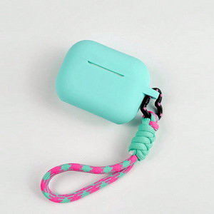 Pendentif en forme de cœur en gel de silice bleu-vert pour étui d'écouteurs antichoc, adapté au Pro2 - Product Image 5