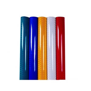 Super alta intensidad adhesiva reflectante prismáticos película láminas para señal de tráfico - Product Image 1