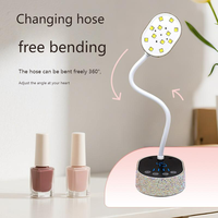 360 Grad verstellbares Gel X Mini Fingernagel lampe Tragbarer Blitz Schnur lose LED-Nagel lampe mit Diamant