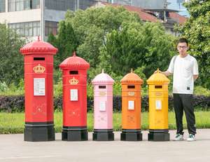 Cabine téléphonique rétro en métal de couleur personnalisée cabine téléphonique boîte aux lettres panneau chaise magasin de vêtements décorer cabine téléphonique de Londres - Product Image 5