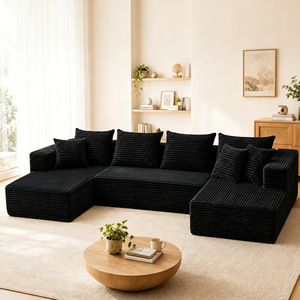 Juego de Sofás Compactos que Ahorran Espacio - Tapicería de Tela Estilo Villa con Núcleo de Esponja - Comodidad de Grado Hotelero/Apartamento - Product Image 3