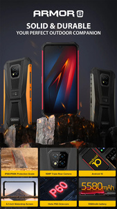Armor 8 Pro không thấm nước gồ ghề điện thoại thông minh 6.1inch hiển thị Octa lõi 8GB + 128GB <span class=keywords><strong>Android</strong></span> 11 điện thoại di động 5580mAh 16MP + 8MP NFC - Product Image 2
