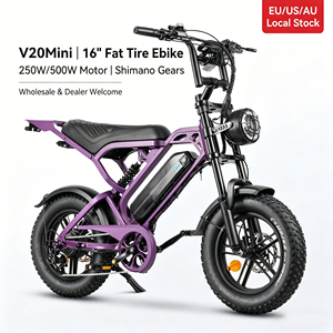 Entrega Rápida desde Almacén en Italia, Bicicleta Eléctrica de 16 Pulgadas con Llantas Anchas para Adolescentes, Diseño Italiano, Mini Bicicleta Eléctrica, Stock en EE. UU. y Australia - Product Image 1