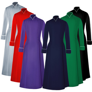 Túnica de <span class=keywords><strong>Sacerdote</strong></span> para Mujer, Estilo Sencillo, Uniforme de Monja, <span class=keywords><strong>Vestimenta</strong></span> de Pastor, Disfraz de Halloween - Product Image 2