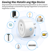 Prise intelligente Wi-Fi LangYeao 10A/16A, prise US, contrôle à distance, minuterie, compatible avec Tuya Alexa Google Home, mémoire de coupure de courant et partage multi-utilisateurs