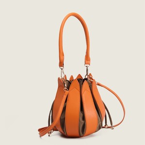 Design Handheld Lotus <b>Lantern</b> PU Polyester <b>Large</b> Capacity High-End Small Carry Fashionable All-Match Shoulder Tanjing - Product Image 3