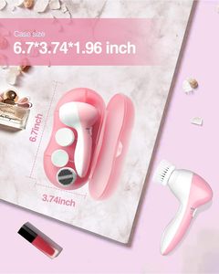 Cepillo de Limpieza Facial Eléctrico, Masajeador Facial, Cuidado de la Piel, Limpiador de Silicona con Vibración, Limpieza Profunda de Poros, Herramienta de Belleza para la Piel - Product Image 6
