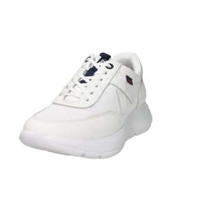 Baskets pour hommes Callaghan blanches, hauteur de talon 4 cm, en toile, chaussures tendance - Product Image 5