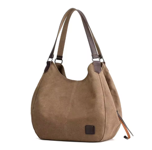 Eco-friendly <b>canvas</b> women's single-shoulder tote <b>bag</b> with custom logo, <b>large</b> capacity, ideal for shopping - Product Image 5