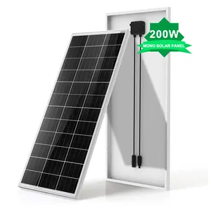 Hot sale photovoltaic panel 12V 24V solar pv suppliers rigid 150W 200 watt mono crystalline solar panel for refrigerator truck