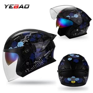 Mũ bảo hiểm xe máy bán chạy, mũ bảo hiểm EPS dành cho người lớn, kính đôi lật, chất liệu ABS, kiểu mở mặt, phụ kiện đi xe máy, chứng nhận ECE CE - Product Image 3