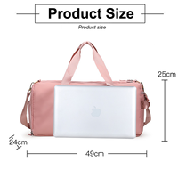 Nouveautés : Sac de sport portable en nylon personnalisé, durable, imperméable, avec logo de marque, idéal pour la gym et les exercices