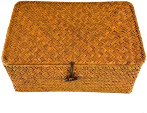 Cesto per <span class=keywords><strong>Biancheria</strong></span> <span class=keywords><strong>Sporca</strong></span> in Rete con 3 Cassetti, Cesto per Frutta in Juta Intrecciata, Cesto Pieghevole di Alta Qualità in Paglia di Mare - Product Image 2