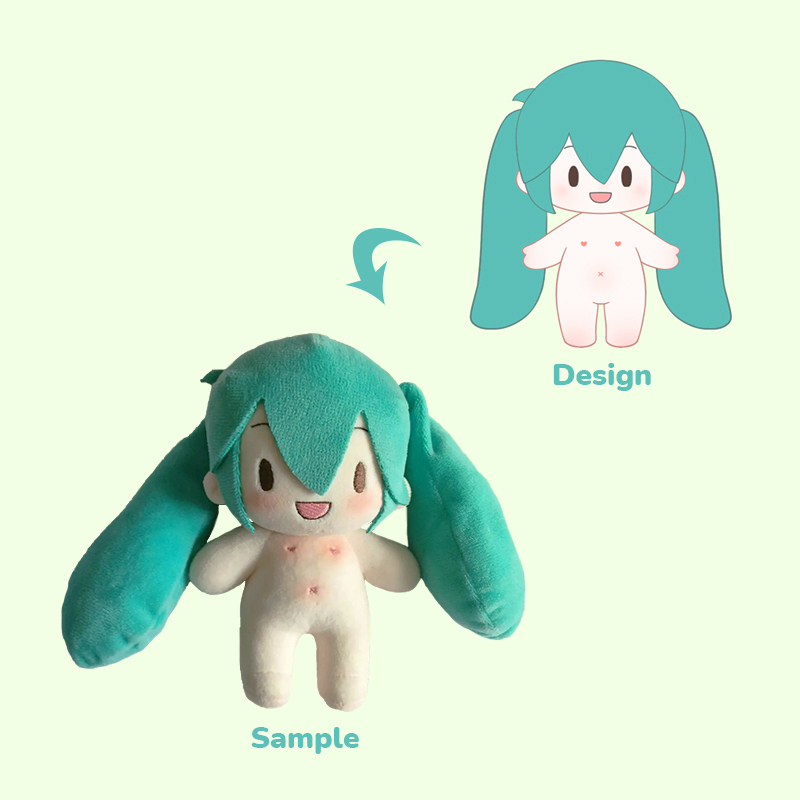 Customized Size Stuffed Anime Plushie Separable