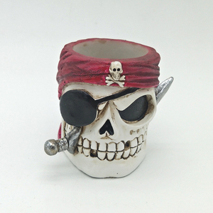Bola de Nieve Náutica de Resina de México, Recuerdo del Caribe, Calavera Pirata, Globo de Nieve - Product Image 5