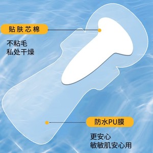 Swimming Panty Liner Wingless Waterproof Disposable For Women Private Protection Swimming Water Sports Daily Use - Product Image 1