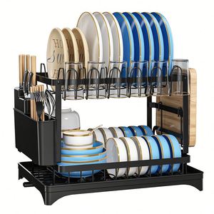 Égouttoir de cuisine durable en gros pour assiettes, couteaux, cuillères et fourchettes – Organisation de la cuisine - Product Image 4