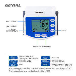 Aparelho monitoramento pressão arterial alta pulso digital Máquina eletrônica <span class=keywords><strong>monitor</strong></span> pressão arterial - Product Image 2