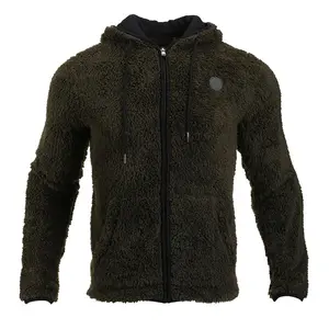 2022 fashion casual men's knitted zipper Shu velveteen cardigan coat unisex outdoor warm jacket