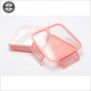 New Leakproof Nhựa Thực Phẩm Container 3 Ngăn Container - Product Image 6