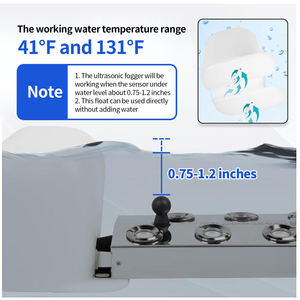 Máquina de nebulización ultrasónica de 4 cabezales, Humidificador Industrial <span class=keywords><strong>DIY</strong></span> con tablero de nebulización para jardín, pecera, piscina, rociador de paisaje - Product Image 2