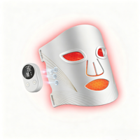 Masque facial LED sans fil 2026, masque de luminothérapie rouge pour le visage, masque facial en silicone infrarouge pour les soins de la peau, vente en gros