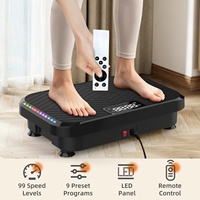 Plateforme vibrante 3D pour exercices, 99 niveaux, 330 LBS, écran tactile LED - Entraînement du corps entier pour la perte de poids, utilisation à domicile