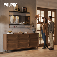 Étagères murales multi-niveaux en alliage d'aluminium de haute qualité, décoration intérieure, installation facile, supports de présentation durables, décoratifs et polyvalents