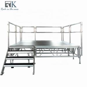 Structure de scène en aluminium détachable et réglable pour événements de concert, plateforme de danse pour spectacles - Product Image 1