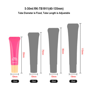 Vente en Gros 5ml 10ml 15ml 30ml <span class=keywords><strong>Tube</strong></span> de Gloss <span class=keywords><strong>Rond</strong></span> Rose Or Blanc avec Applicateur en Plastique, Silicone, Alliage de Zinc ou Métal et Logo Personnalisé - Product Image 5