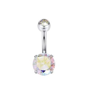 Bijoux <span class=keywords><strong>de</strong></span> mode en gros, plusieurs styles, acier inoxydable plaqué or noir, pierres rondes en turquoise et zircon, hypoallergéniques, anneaux <span class=keywords><strong>de</strong></span> nombril - Product Image 6