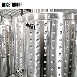 Équipement de vinification : Fermenteurs, jauge de température, échantillonneur sanitaire, cuves à vin de fruits en acier inoxydable 304 à double trappe, 1000L - Product Image 6