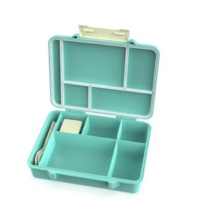 Aohea Boîte à lunch en plastique sans BPA de qualité supérieure, facile à nettoyer, avec cuillère et compartiment pour collations, pour enfants - Product Image 6