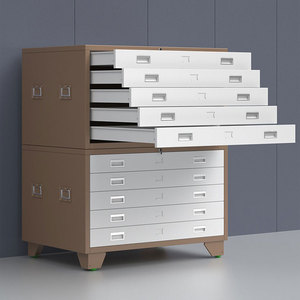 Trượt kế hoạch A0 A4 A3 lưu trữ đồ nội thất hiện đại phẳng bản đồ ngăn kéo văn phòng thép A1 Kích thước bản vẽ nộp hồ sơ Kim Loại tủ - Product Image 4