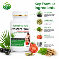 Erkekler İçin Prostat Sağlığı Tabletleri, Saw Palmetto Bitkisel Takviye Edici Gıda ile, 60 Adet