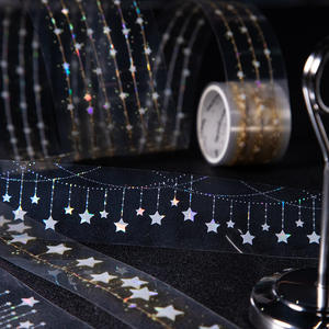 Adesivi in PET Impermeabili con Stampa a Trasferimento Termico, Decorazione per Tende a Tema <span class=keywords><strong>Stelle</strong></span>, Finitura Opaca, per il Ritorno a Scuola - Product Image 2