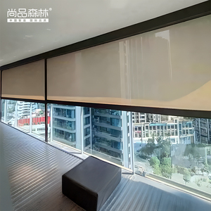 Restaurant Store personalizzato moderno bambù orizzontale semplice <span class=keywords><strong>rullo</strong></span> elettrico telecomandato UV blocco finestra francese - Product Image 2