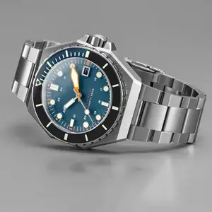 男士机械表全不锈钢蓝宝石手表水晶大表盘豪华手表标志