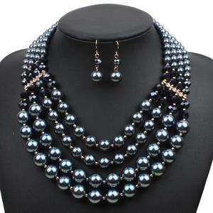 Parure de bijoux africains de style vintage, <span class=keywords><strong>collier</strong></span> <span class=keywords><strong>pas</strong></span> <span class=keywords><strong>cher</strong></span> avec grandes pierres précieuses, <span class=keywords><strong>collier</strong></span> simple et tendance - Product Image 3