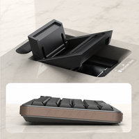 Clavier sans fil double mode AN-800 à touches mécaniques, rechargeable USB-C avec bouton de volume pour ordinateurs portables Windows et Mac