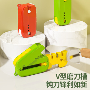 Aiguiseur de couteaux de type V, outil d'affûtage manuel multi-grains pour couteaux de cuisine, usage domestique - Product Image 1