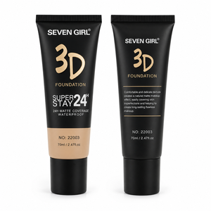 Base de Maquillaje Líquida SEVEN GIRL 3D Extra Mate, Cobertura Total, Larga Duración <span class=keywords><strong>24H</strong></span>, Resistente al Agua, en Tubo - Product Image 2