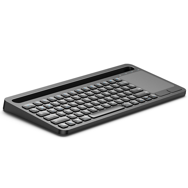 Ergonomic Low-Profile Office Multimedia Keyboard with 12 Shortcut Keys and Spill-Resistant Design
