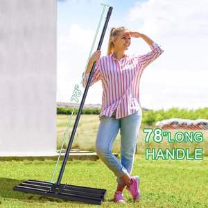 Jh-mech penyamarataan rumput, alat penyamarataan tanah untuk halaman kebun, alat meratakan rumput dengan pegangan ekstra panjang - Product Image 6