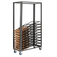 Chariot de transport de chaises empilables professionnel robuste pour événements et restaurants