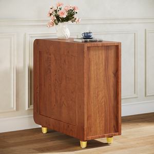 Nightstand with Drawers, Narrow <strong>Bedside</strong> <strong>Table</strong> with Storage, Country Style Side <strong>Table</strong> with Drawers <strong>Skinny</strong> Night Stand End <strong>Table</strong> - Product Image 5